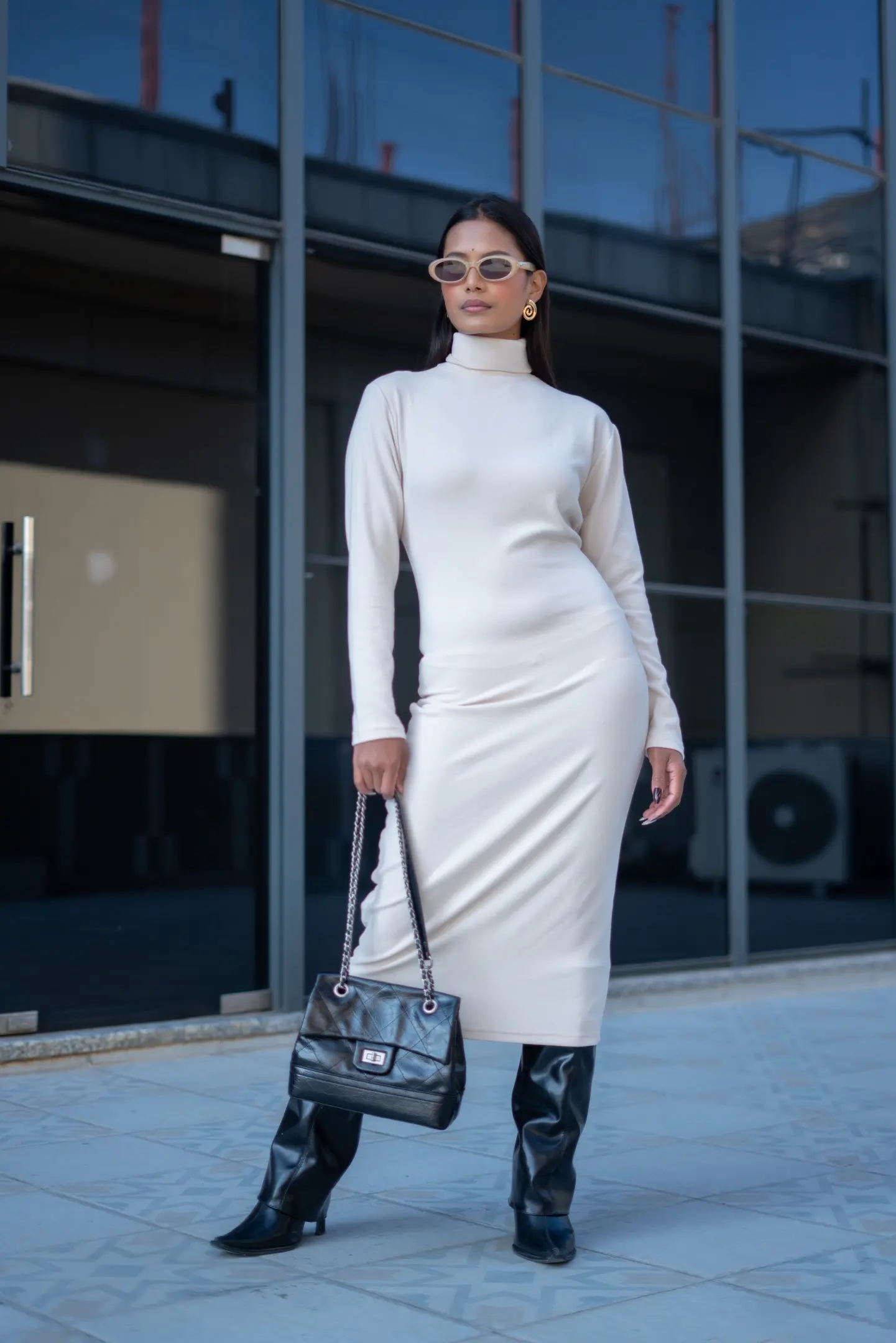 HB AW25-17 HIGHNECK BODYCON